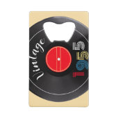 レトロストライプレコード1955 70誕生日 クレジットカード栓抜き (裏面)