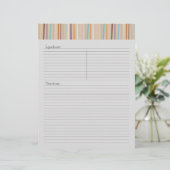 レトロストライプレシピレターヘッド (スタンド正面)