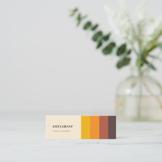 レトロストライプヴィンテージ スキニー名刺 (スタンド正面)