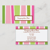 レトロストライプー 名刺 (正面/裏面)