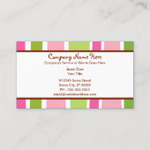 レトロストライプー 名刺 (裏面)