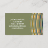 レトロストライプ名刺 名刺 (裏面)