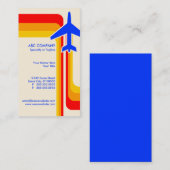 レトロストライプ旅行 名刺 (正面/裏面)