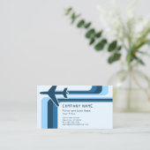 レトロストライプ旅行 名刺 (スタンド正面)