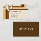 レトロストライプ旅行 名刺 (正面/裏面)