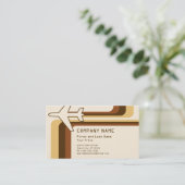 レトロストライプ旅行 名刺 (スタンド正面)