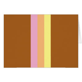 レトロストライプ空白のカード(オレン数々のジ)