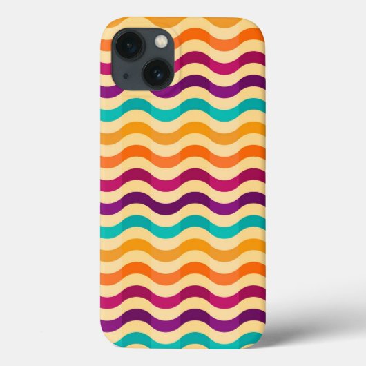 レトロストライプ2の背景 Case-Mate iPhoneケース (裏面)
