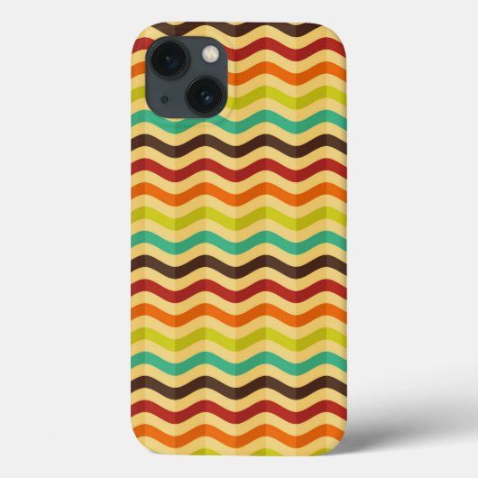 レトロストライプ4の背景 Case-Mate iPhoneケース (裏面)