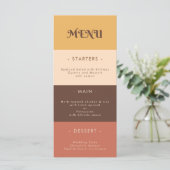 レトロストライプ70年代60年代70年代Groovy結婚の メニュー (スタンド正面)