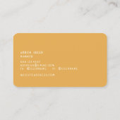 レトロストライプ70年代80年代ティール（緑がかった色）ブルー 名刺 (裏面)