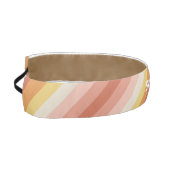 レトロストライプ – コーラル、オレンジ、ピンク アスレチックヘッドバンド (左)