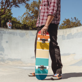 レトロストライプ スケートボード