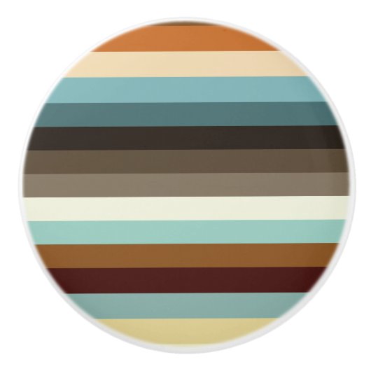 レトロストライプ セラミックノブ (正面)