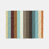 レトロストライプ フリースブランケット (正面(横))