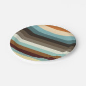 レトロストライプ ペーパープレート (アングル)
