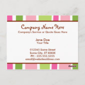 レトロストライプ ポストカード (裏面)