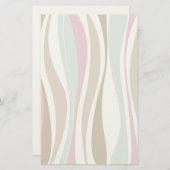 レトロストライプ 便箋 (正面/裏面)