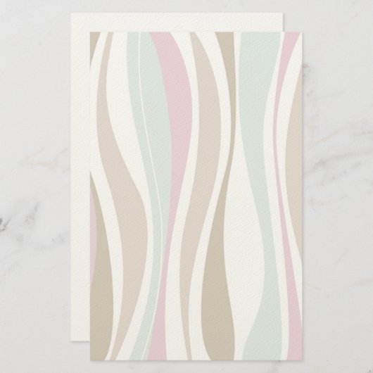 レトロストライプ 便箋 (正面/裏面)