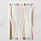 レトロストライプ 便箋 (正面/裏面)