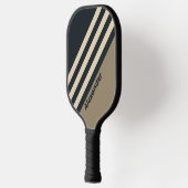レトロストリーストライプ砂漠の名前 ピックルボールラケット (左)