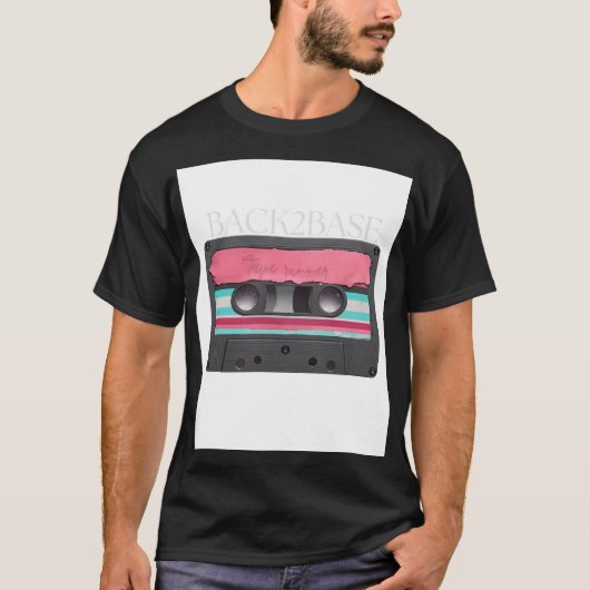 レトロストリートウェア ユニセックスTシャツ ネオン 80年代 Tシャツ (正面)