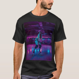 レトロストリートウェア ユニセックスTシャツ ネオン 90年代 Tシャツ