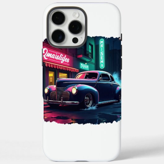レトロストリートシーンアート Case-Mate iPhoneケース (裏面)
