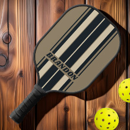 レトロストリー砂漠ストライプボード名 ピックルボールラケット