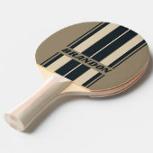 レトロストリー砂漠ストライプボード名 卓球ラケット (正面アングル)