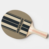 レトロストリー砂漠ストライプボード名 卓球ラケット (横)