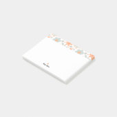 レトロストロベリーアンドパステルフラワー ポストイット (アングル)