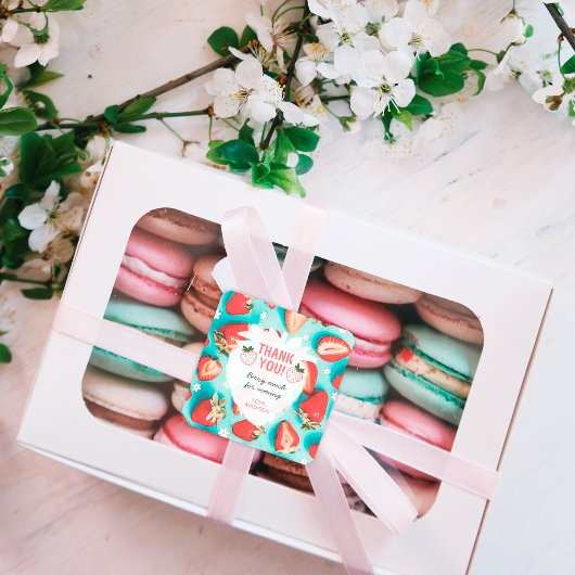 レトロストロベリーサンキューベリー来の多く スクエアシール