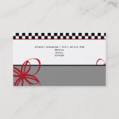 レトロストーブレッドキッチンケーター/シェフ 名刺 (裏面)