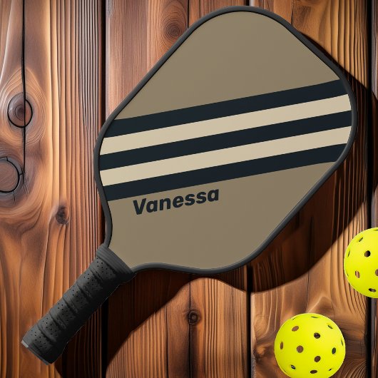 レトロストーミー砂漠ストライプ三つの名前 ピックルボールラケット