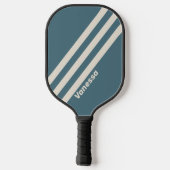 レトロストームストライプ3名（名前） ピックルボールラケット (裏面)
