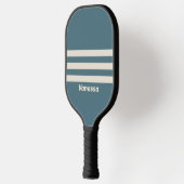 レトロストーム3がストライプ全体に名前を付けて表示 ピックルボールラケット (左)