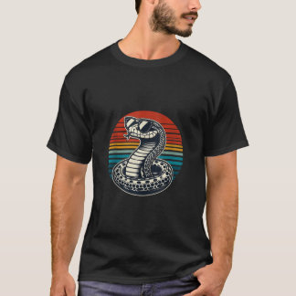レトロスネーククール爬虫類愛タンクトップ Tシャツ