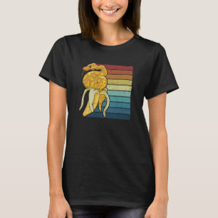 レトロスネークピソニエ科スネークオーナーバナナボールピット Tシャツ