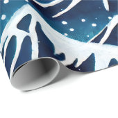 レトロスノーウィーブルーズ ラッピングペーパー (ロールコーナー)