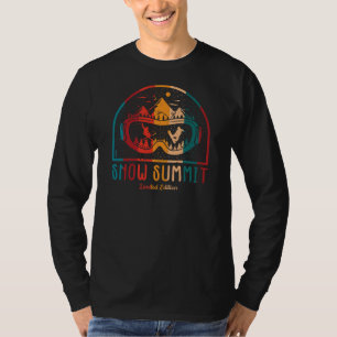 レトロスノーサミットスキーアドベンチャーTシャツ Tシャツ
