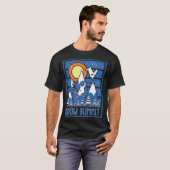 レトロスノーサミットスキーサンセット Tシャツ (正面フル)