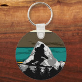 レトロスノースキーマウンテングレーズスキフィールド キーホルダー (正面)