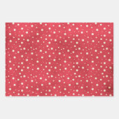 レトロスノーフラリー&ストライプ ラッピングペーパーシート (正面2)