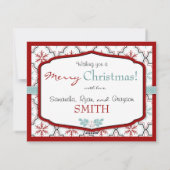 レトロスノーフレークフォトカードA2 シーズンカード (裏面)