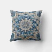 レトロスノーフレーク万華鏡のように千変万化するパターンキルト クッション (裏面)