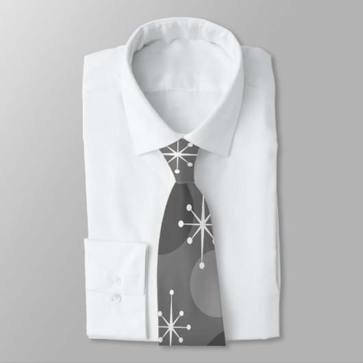 レトロスノーフレーク水玉模様クリスマスホリデー ネクタイ (タイ)