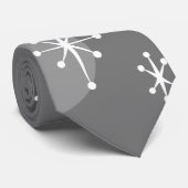 レトロスノーフレーク水玉模様クリスマスホリデー ネクタイ (ロール)