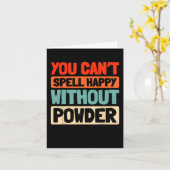 レトロスノーボードウィンタースポーツ – ヴィンテージスノーボード カード (黄色い花)