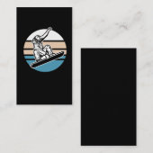 レトロスノーボードジャンプスノーボード冬季スポーツ 名刺 (正面/裏面)